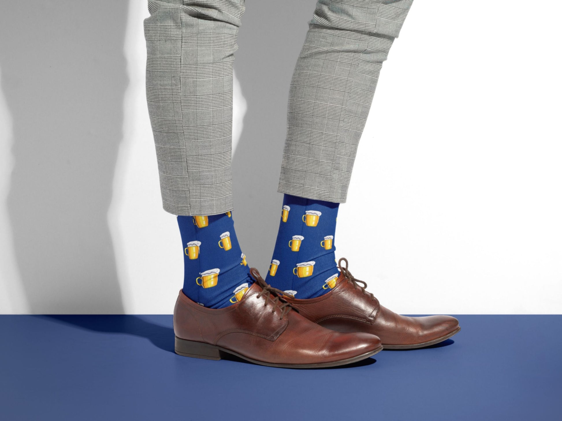 Happy Hour Beer Socks - Funny Party Socks for Dad - lifestyle