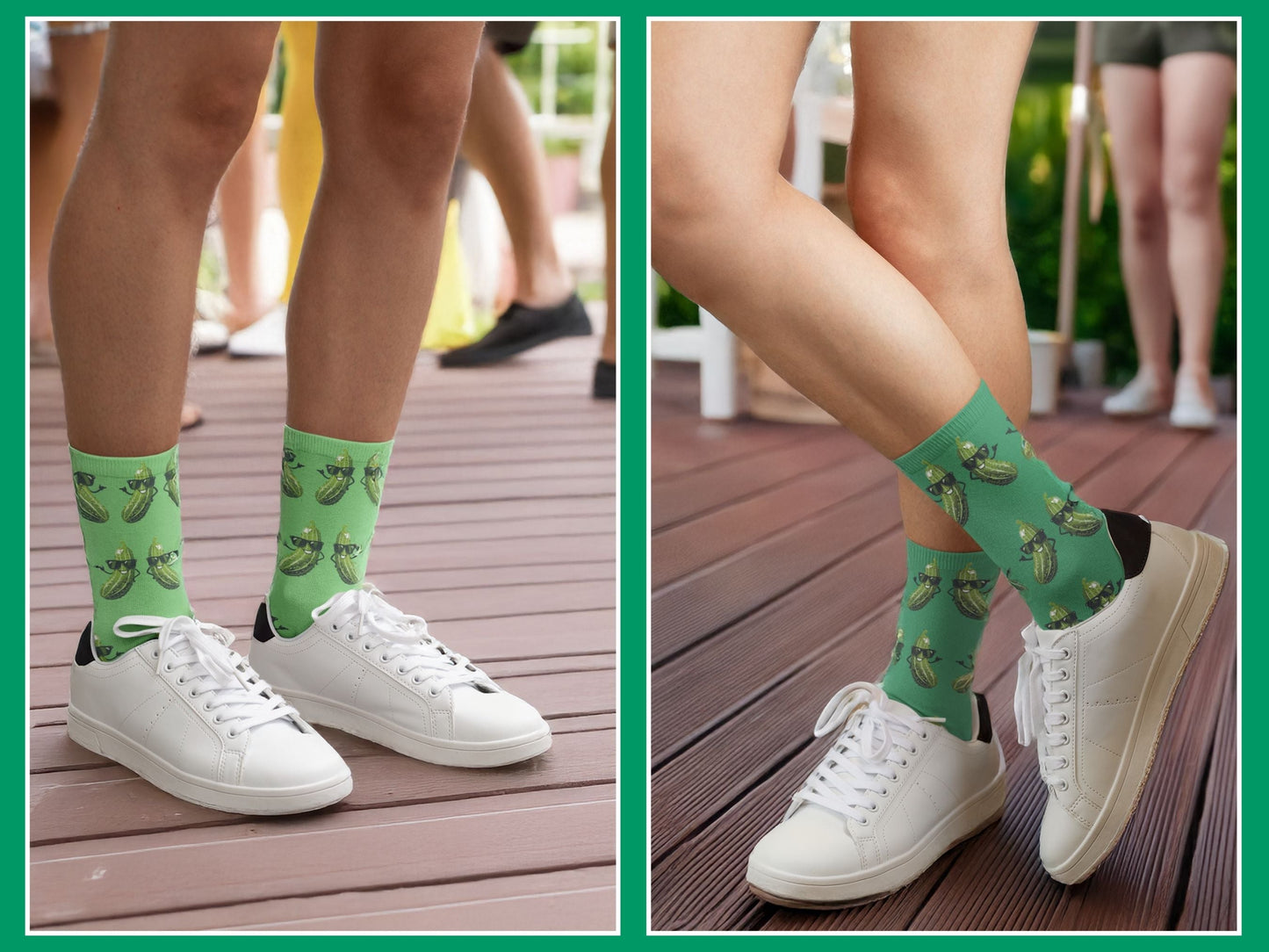 Pickle Socks - Funny Novelty Food Socks for Pickle Lovers - lifestyle