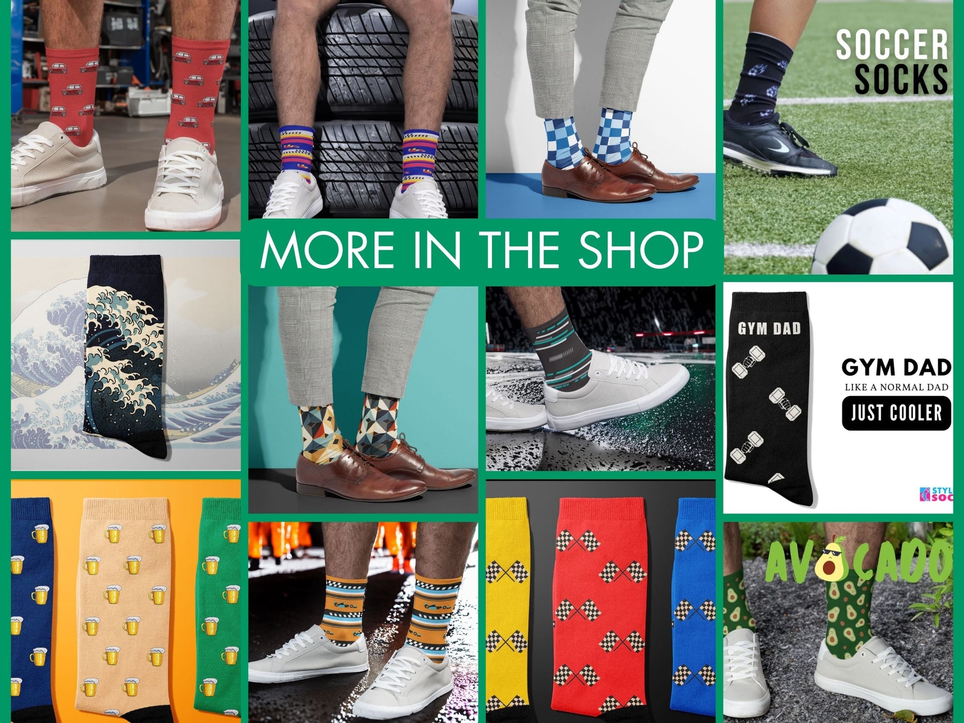 Pickle Socks - Funny Novelty Food Socks for Pickle Lovers - more-designs