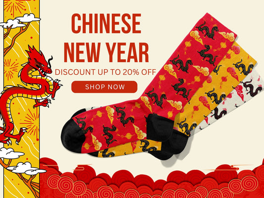 Year of the Dragon Socks | Chinese New Year Socks | Chinese New Year Gift