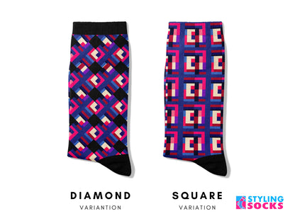 Bold and Sophisticated Geometric Socks