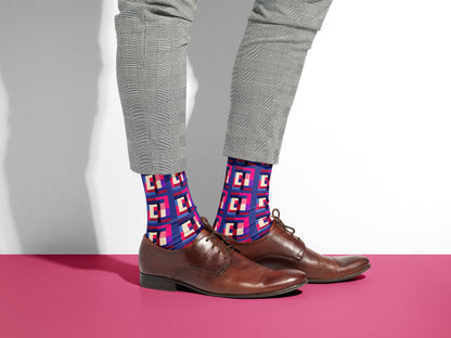 Bold and Sophisticated Geometric Socks