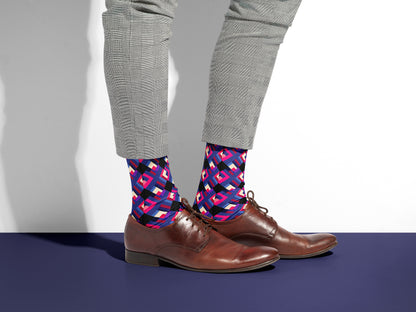 Bold and Sophisticated Geometric Socks