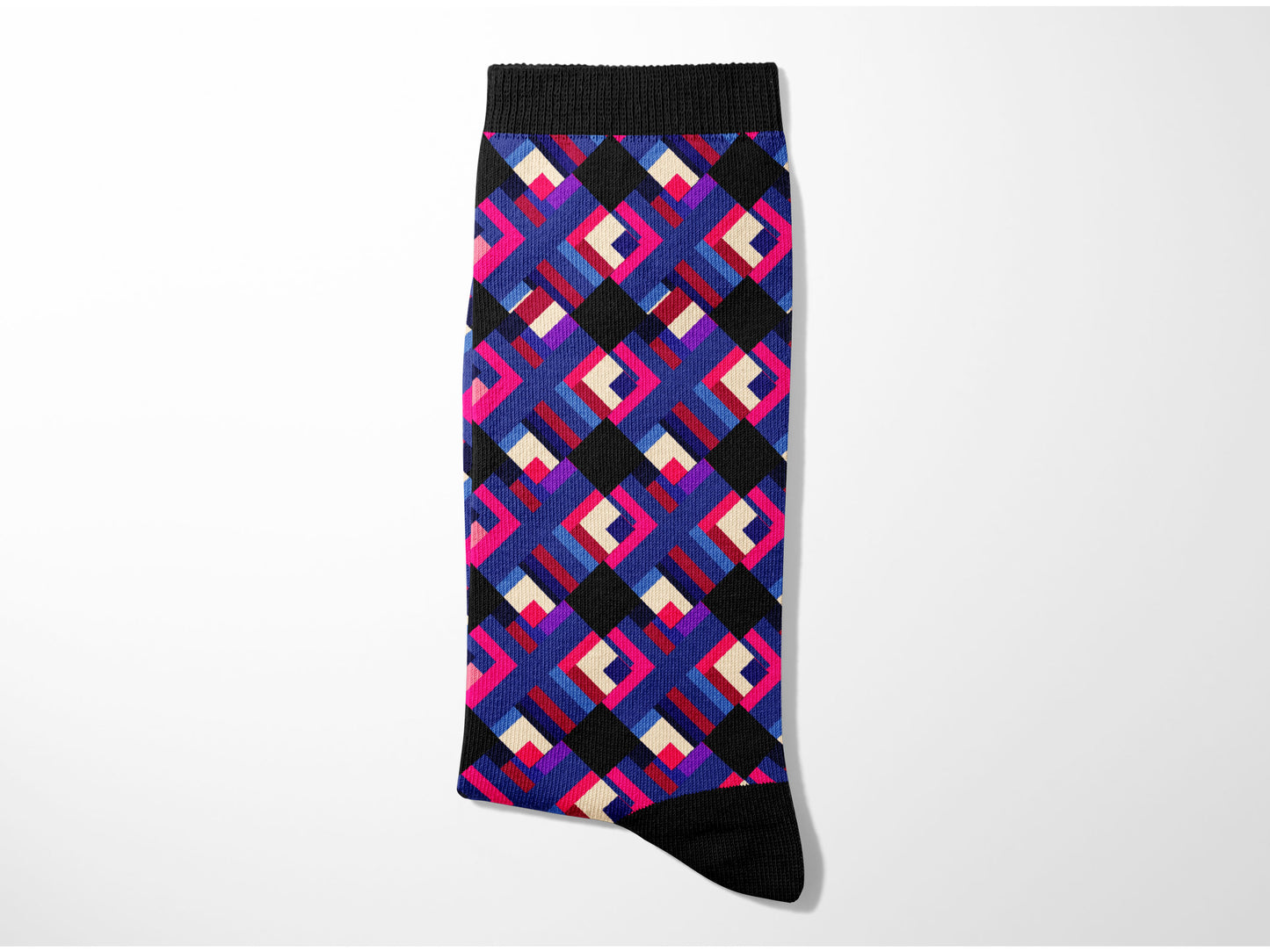 Bold and Sophisticated Geometric Socks