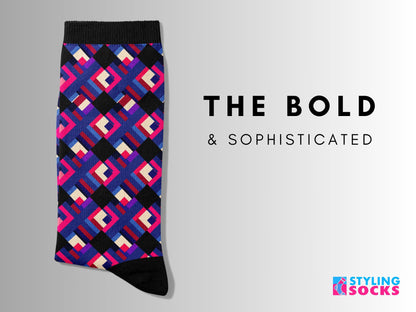 Bold and Sophisticated Geometric Socks