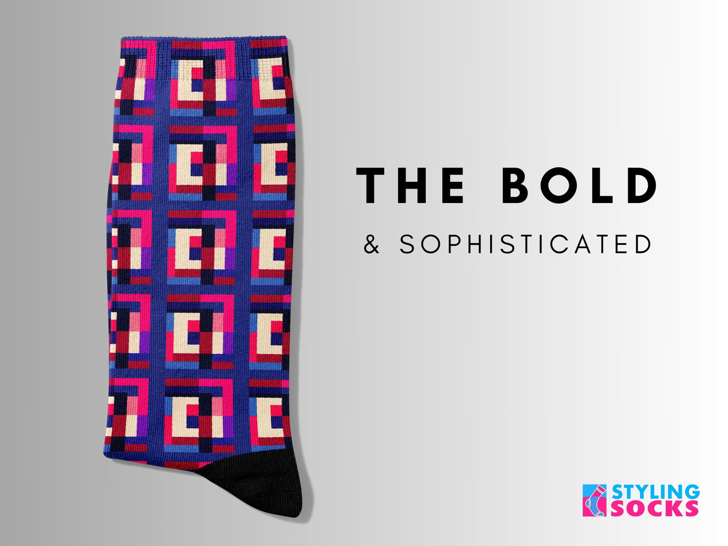 Bold and Sophisticated Geometric Socks