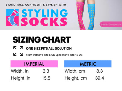 Bold and Sophisticated Geometric Socks