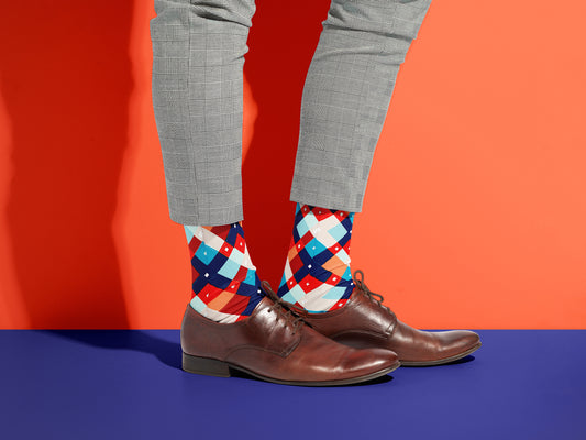 Trendy Argyle Socks | Argyle Dress socks | Funky mens dress socks