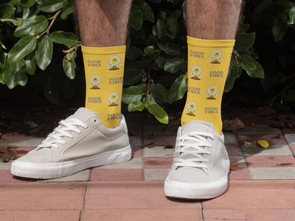 Good Vibes Daffodil Flower Socks