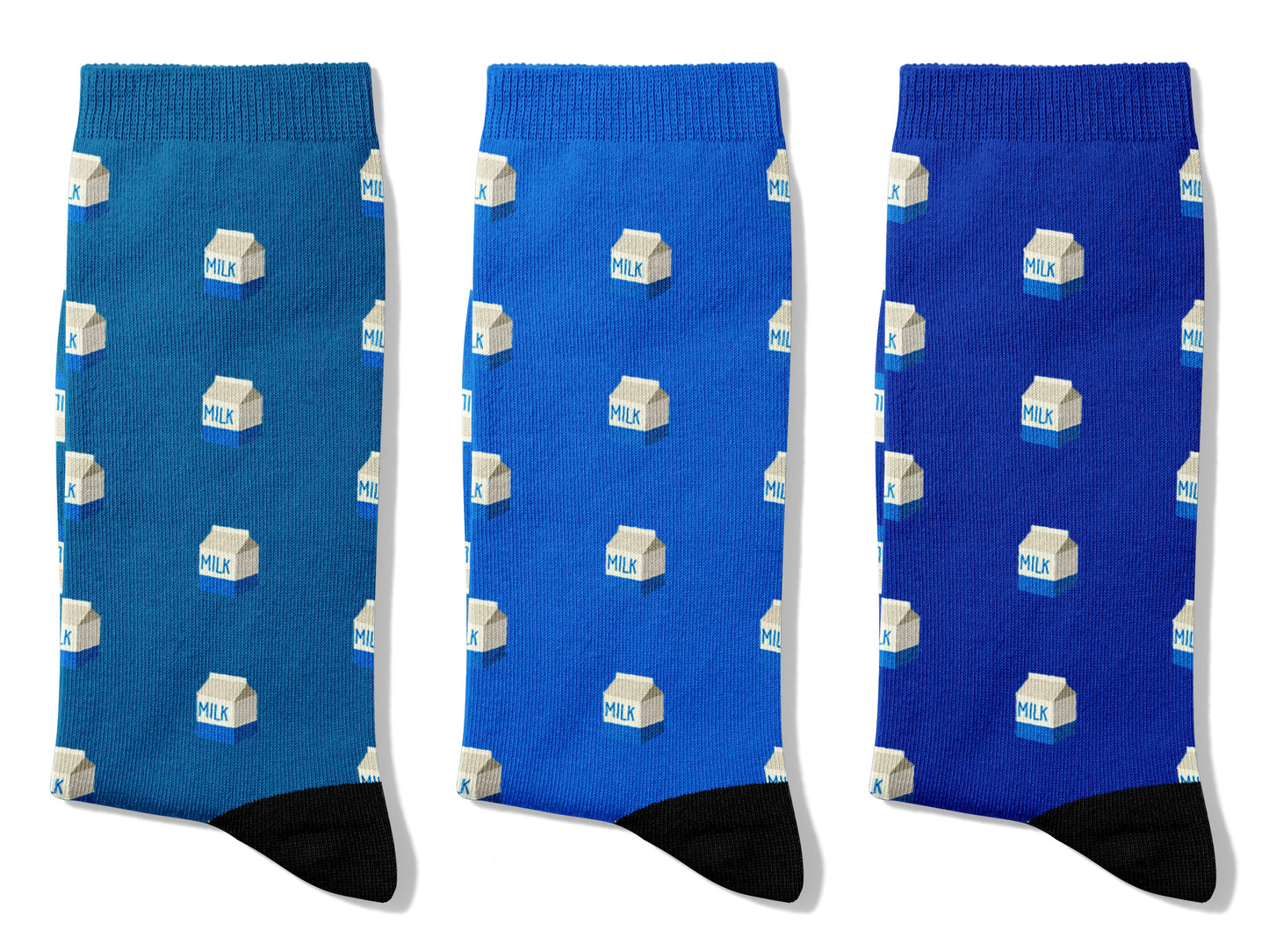 Milk Carton Socks - Cute and Colorful Novelty Socks