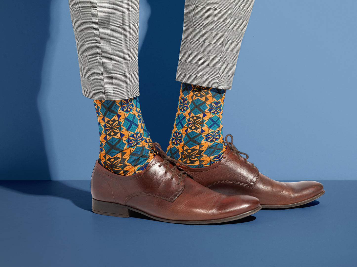 Colorful Bold Abstract Geometric Socks