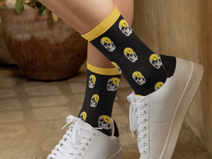 Halloween Bad Monday Skull Socks