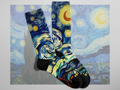 Van Gogh socks | Starry Night socks | Famous Art socks