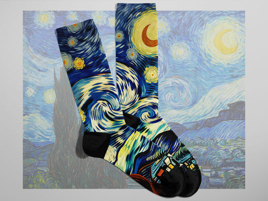 Van Gogh socks | Starry Night socks | Famous Art socks