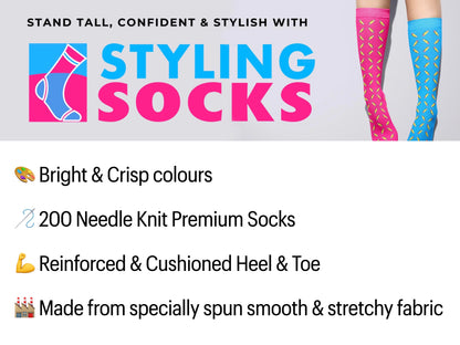 Bold and Sophisticated Geometric Socks