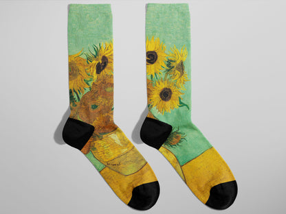 Van Gogh Socks | Sunflowers Socks | Famous Art Socks