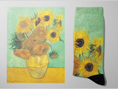 Van Gogh Socks | Sunflowers Socks | Famous Art Socks