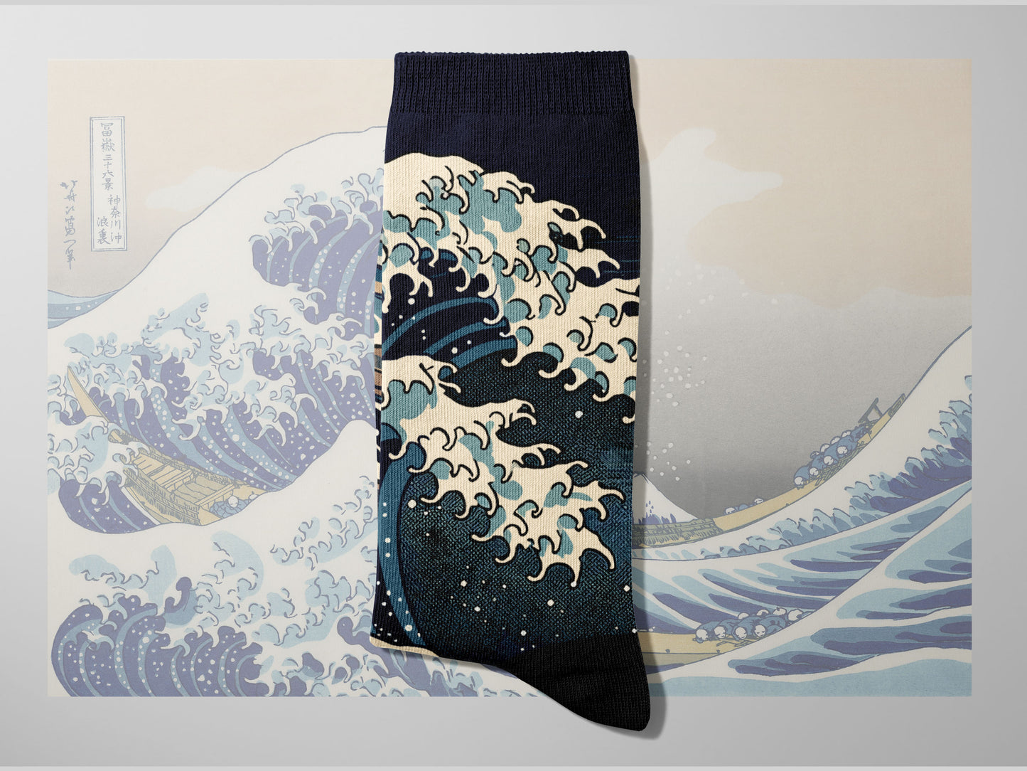 Traditional Japanese Art Socks | The Great Wave | Ocean Socks