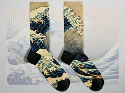 Traditional Japanese Art Socks | The Great Wave | Ocean Socks