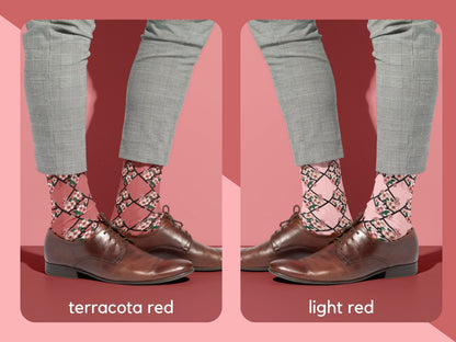 Cherry Blossom Dress Socks - Elegant Japan-Inspired Floral Socks - lifestyle