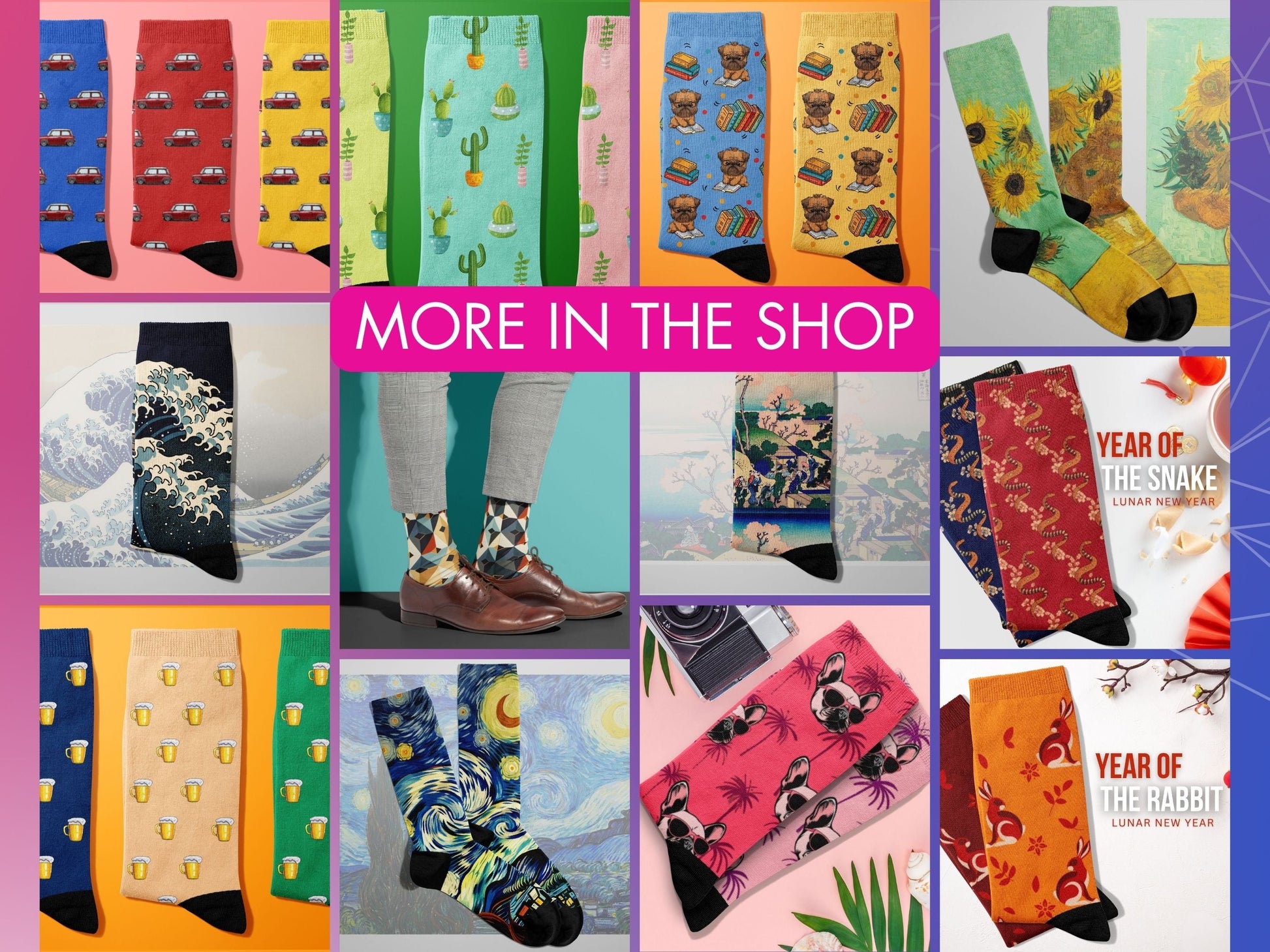 Galaxy Gaming Controller Socks — Sci-Fi Arcade Style — more-designs