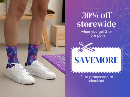 Galaxy Gaming Controller Socks — Sci-Fi Arcade Style — promo-offer