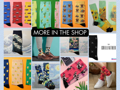 Great Wave Socks - Hokusai Japanese Art Socks - more-designs