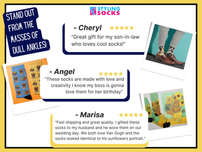Customer reviews and testimonials for Styling Socks with product images