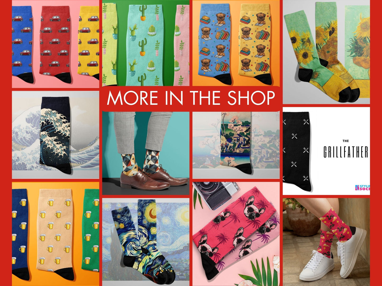 Snake Zodiac Socks - Lunar New Year Gift - Astrology Inspired Socks - more-designs