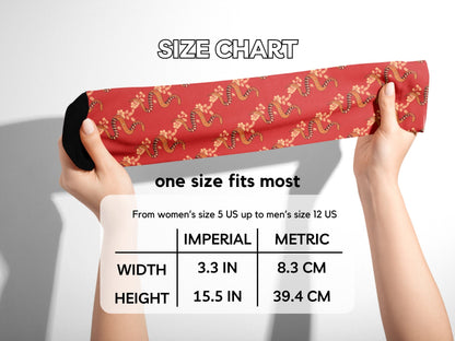Snake Zodiac Socks - Lunar New Year Gift - Astrology Inspired Socks - size-chart