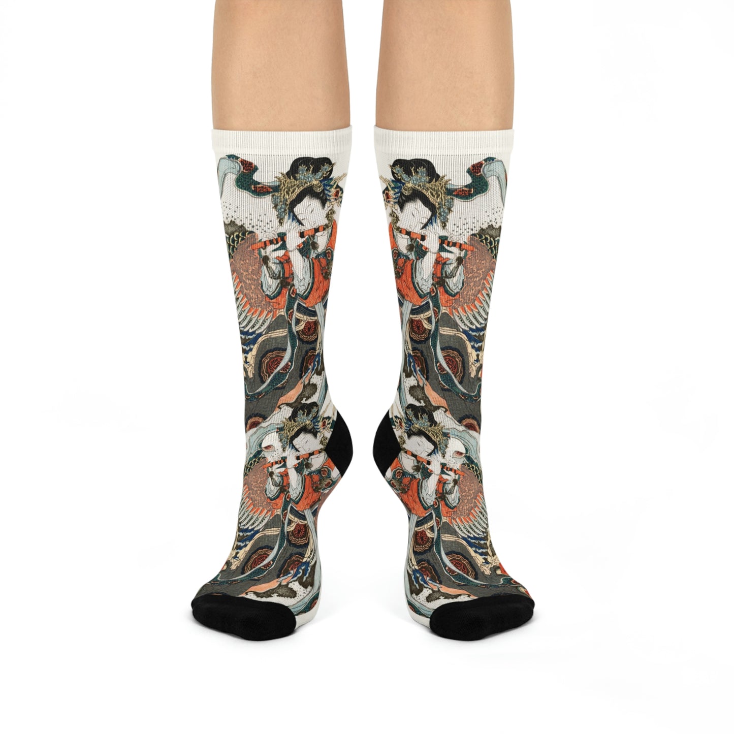 Vintage Japanese Art socks | Asian socks | Art Socks