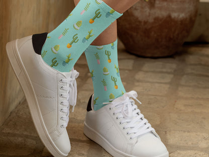 CACTUS House Plant Patterned Socks