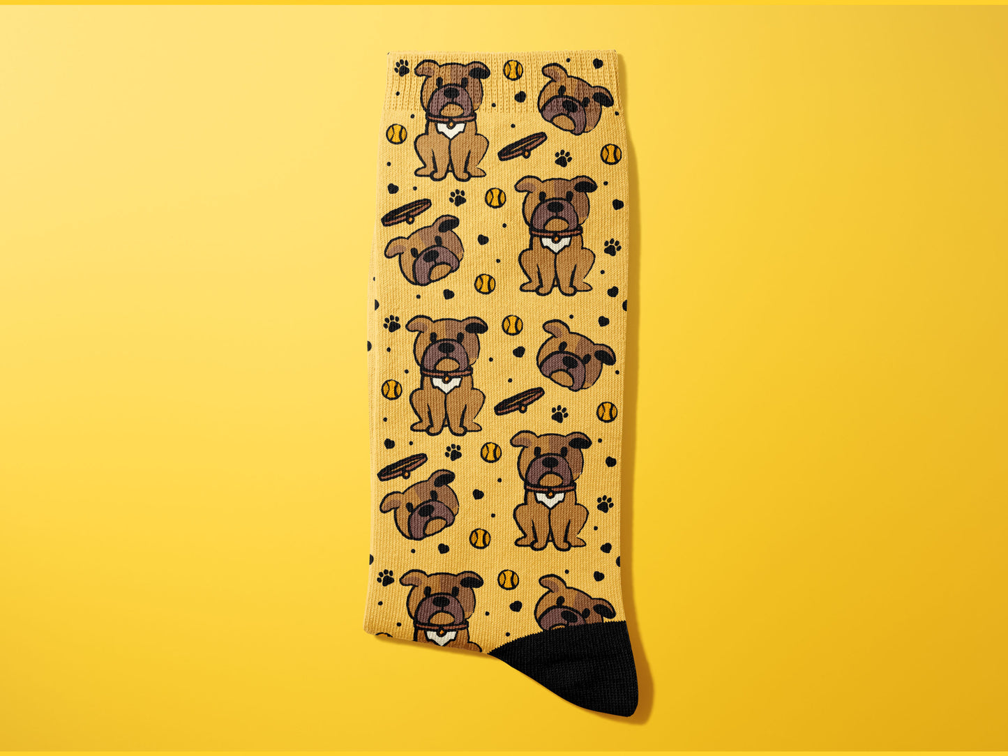 DOODLE BULLDOG Socks