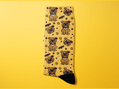 DOODLE BULLDOG Socks