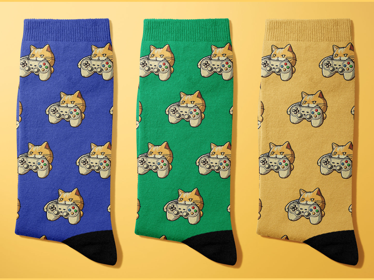 Gamer Cat Socks