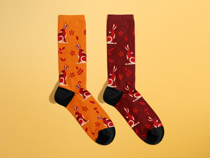 YEAR of the RABBIT Socks