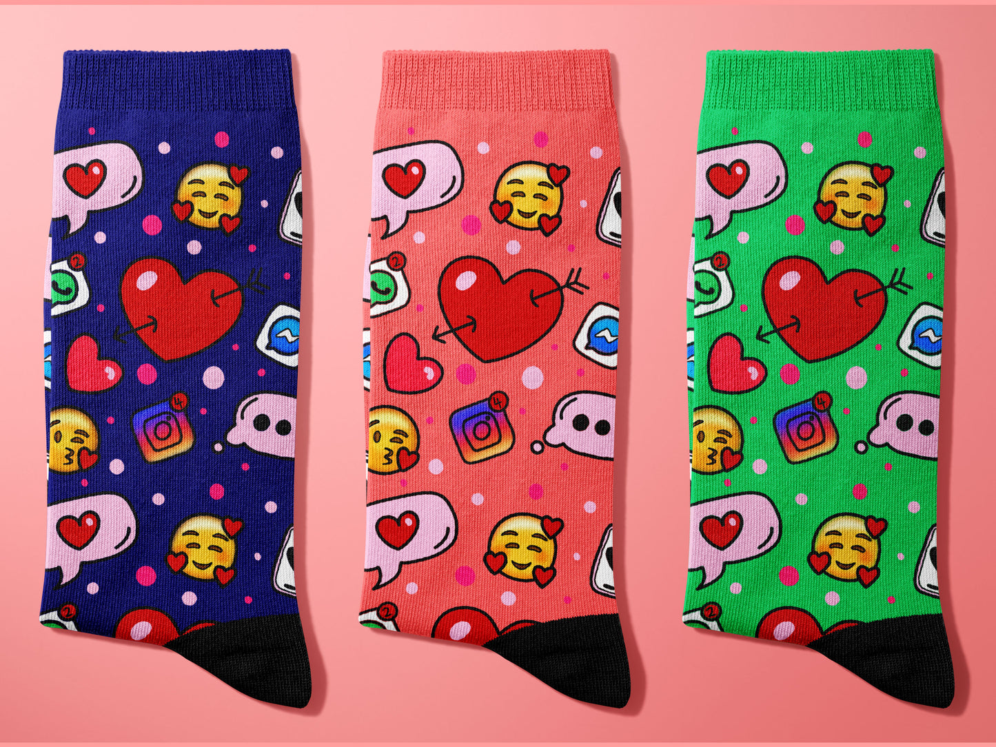 Get Noticed with Our Social Media Socks