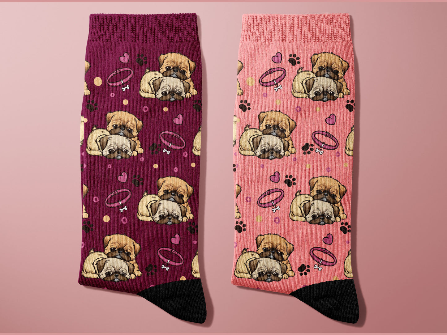 SNUGGLING Brussels-Griffon Dog Socks