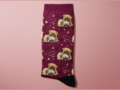 SNUGGLING Brussels-Griffon Dog Socks