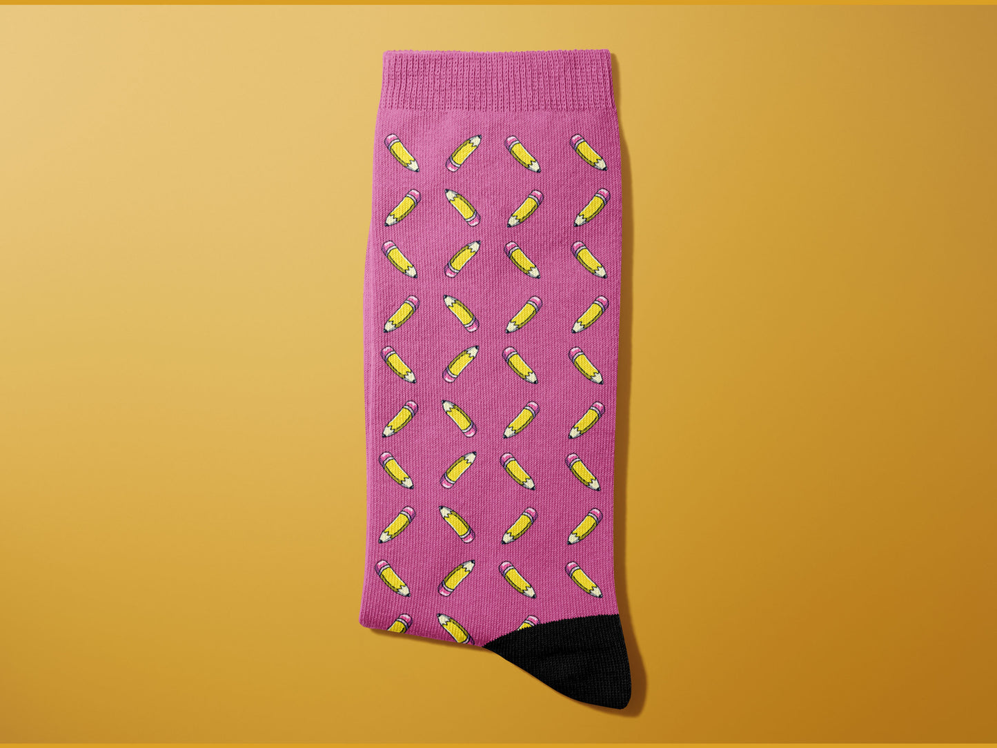 Fun Pencil Patterned Socks