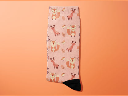 Cute WOODLAND CREATURES Socks