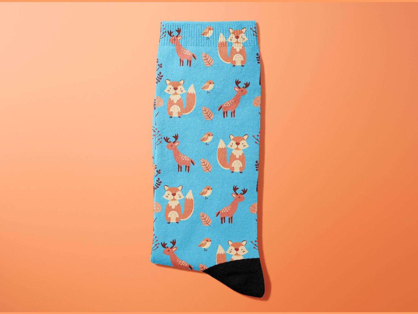 Cute WOODLAND CREATURES Socks