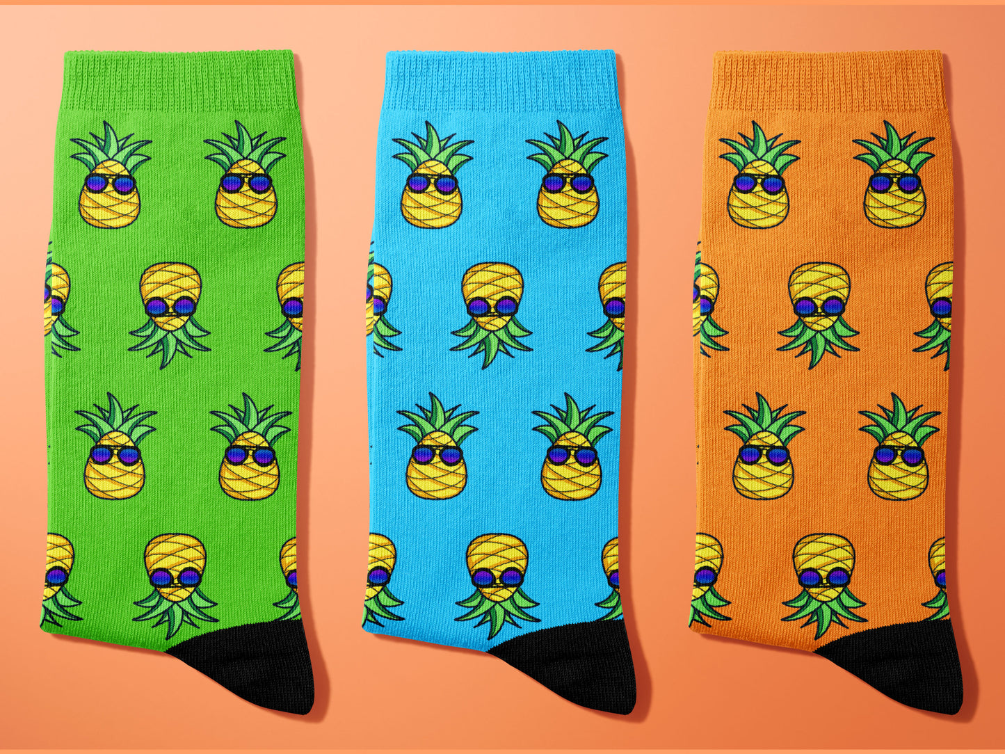 Playful Pineapple Socks