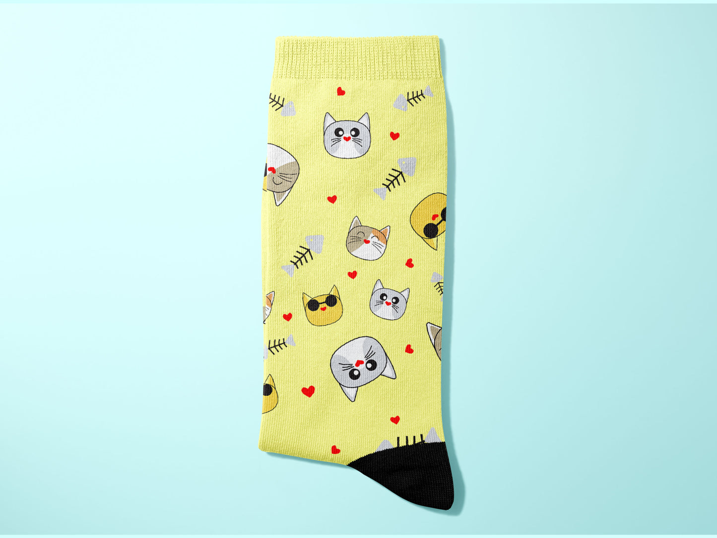 Whimsical CAT LOVER Socks