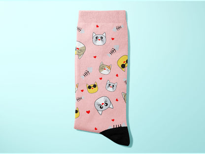 Whimsical CAT LOVER Socks