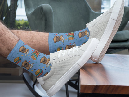Brussels-Griffon DOGS & BOOK Lover Socks